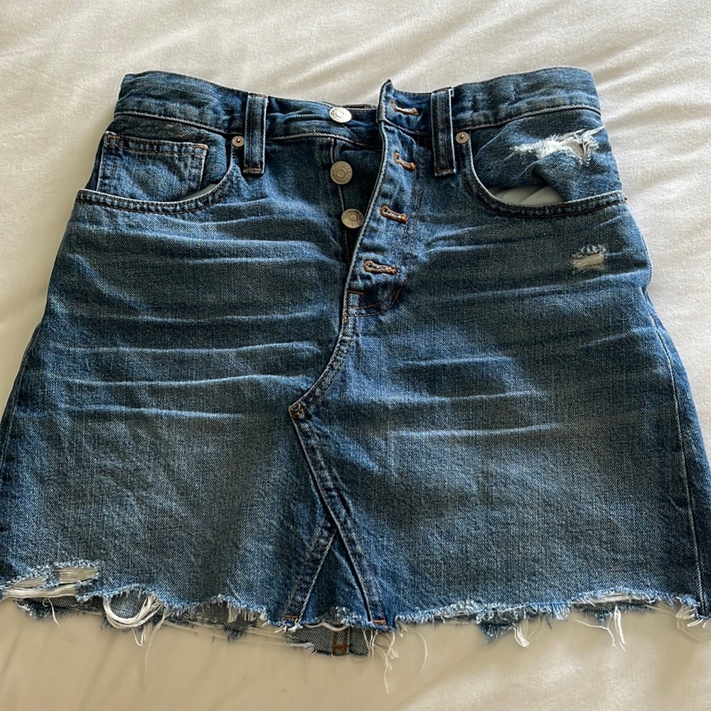 Madewell A-like denim skirt size 24